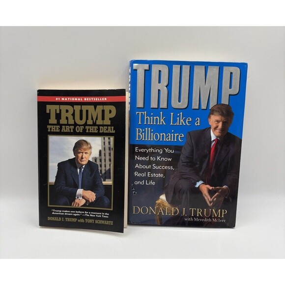 TRUMP Think Like A Billionaire & The Art Of The Deal Books - Picture 1 of 13